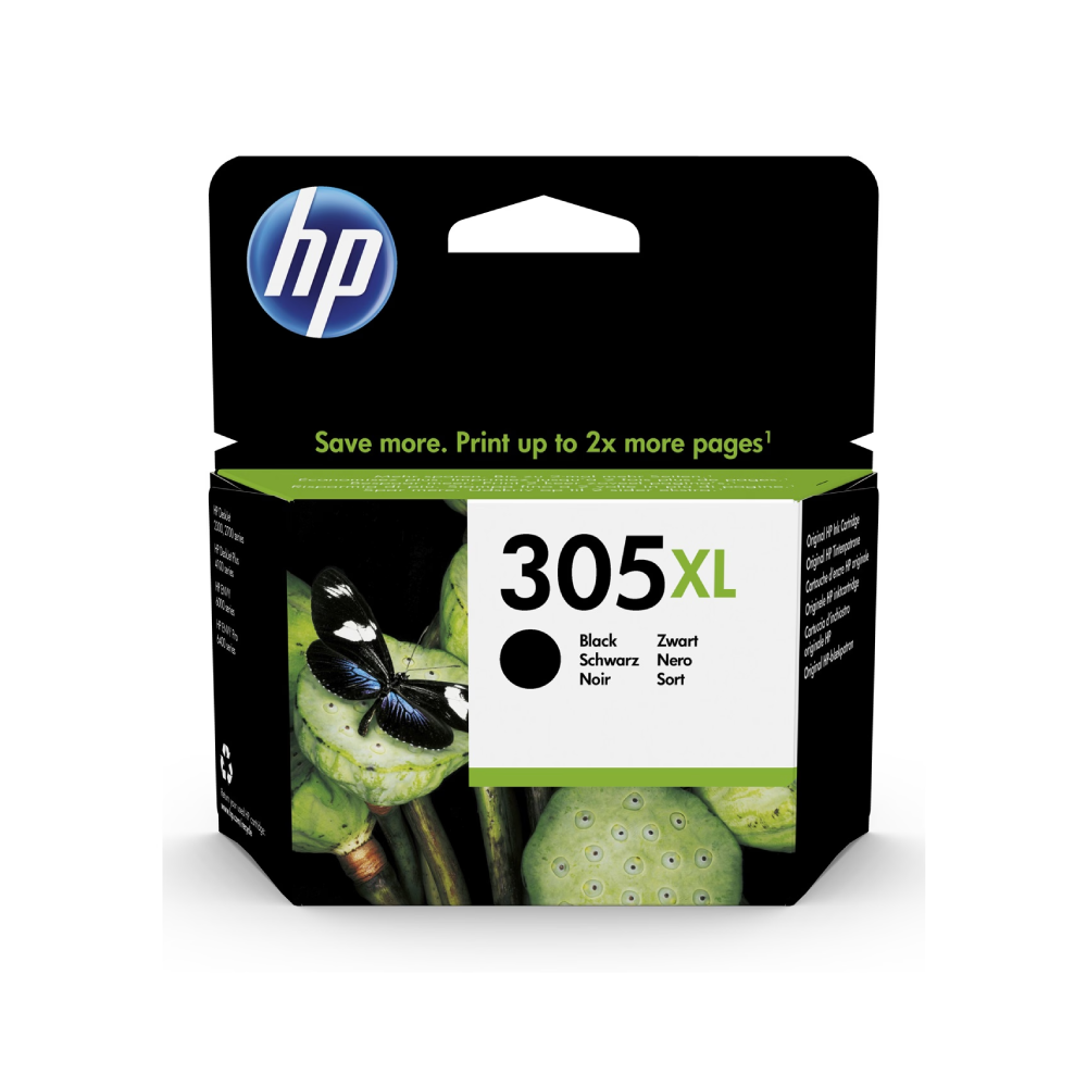 828928689030_193273529223 HP 305XL INK BLACK - الصورة 1