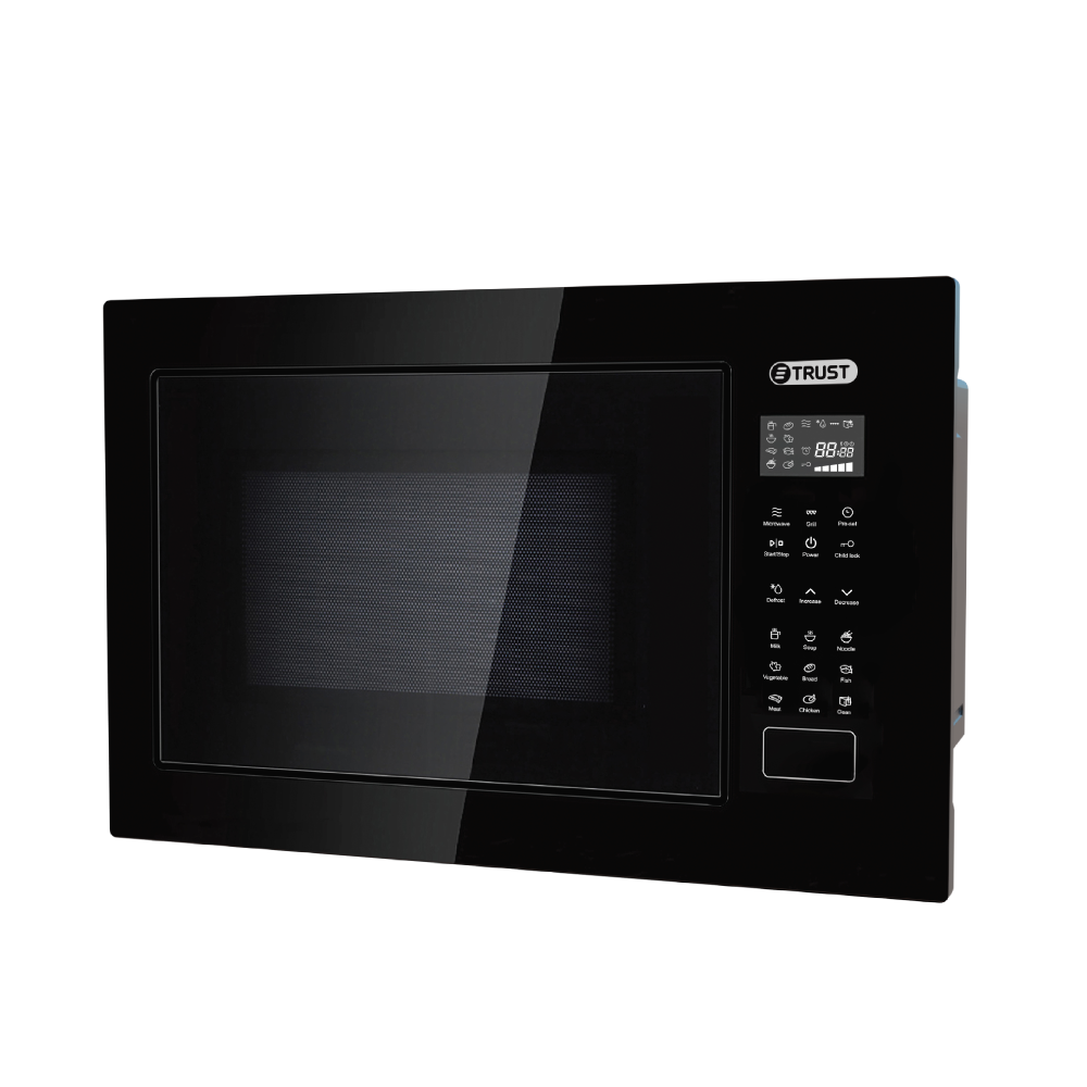 828928689477_193273529670 TRUST BULT IN MICROWAVE BLACK 25L 210-03542 - الصورة 1