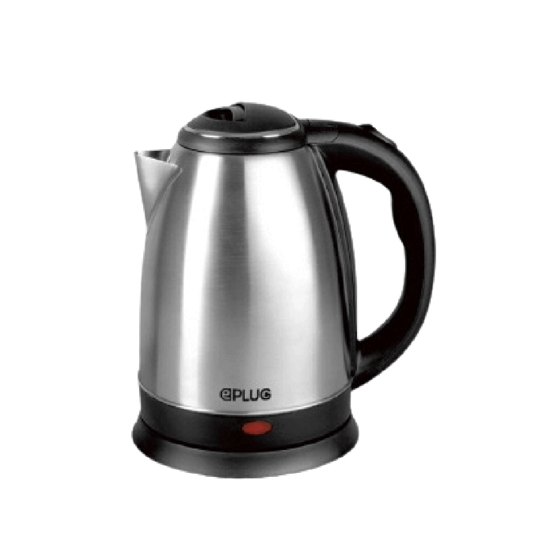 828928689542_193273529744 EPLUG ELECTRIC KETTLE SILVER 1.7L 285-10220 - الصورة 1